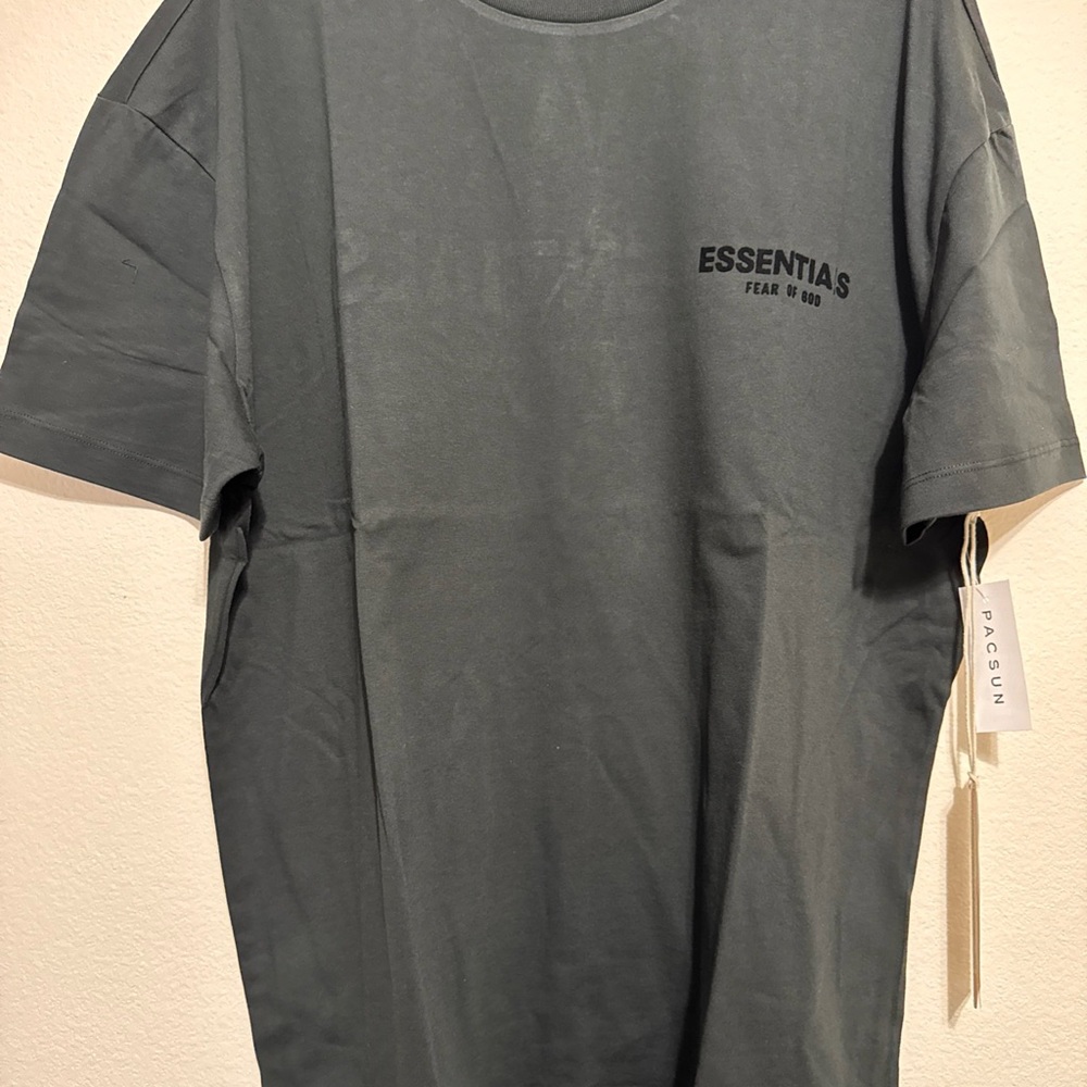 Fear Of God Essentials Short Sleeve Tee Stretch Limo (125BT212060F) Men Size M